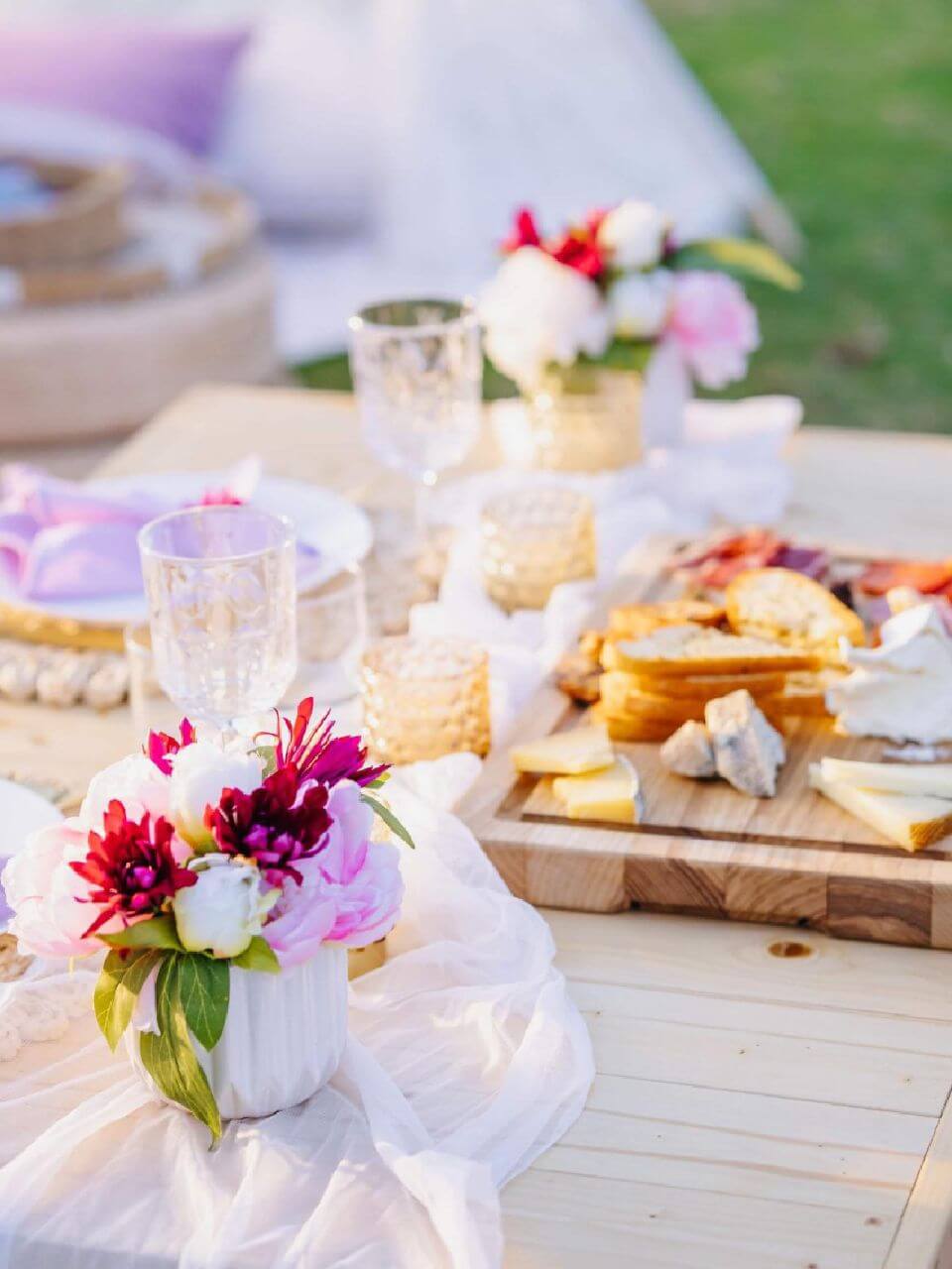 anniversary boho picnic rentals