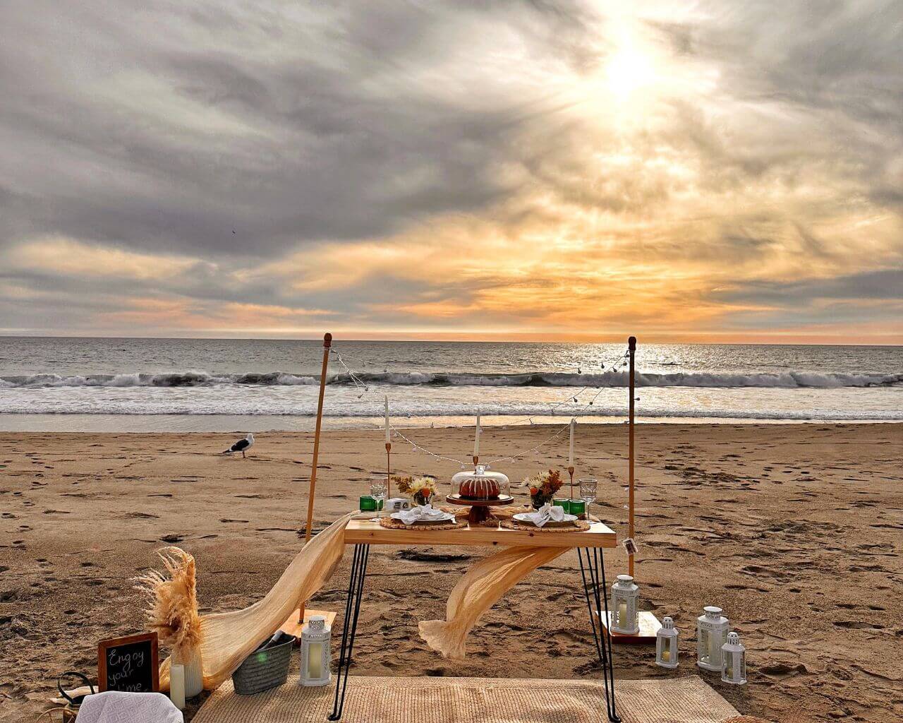 pop-up picnic rentals in Malibu 