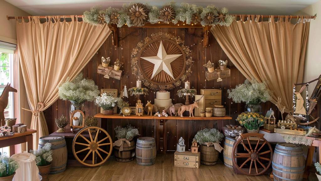 baby shower cowboy decoration