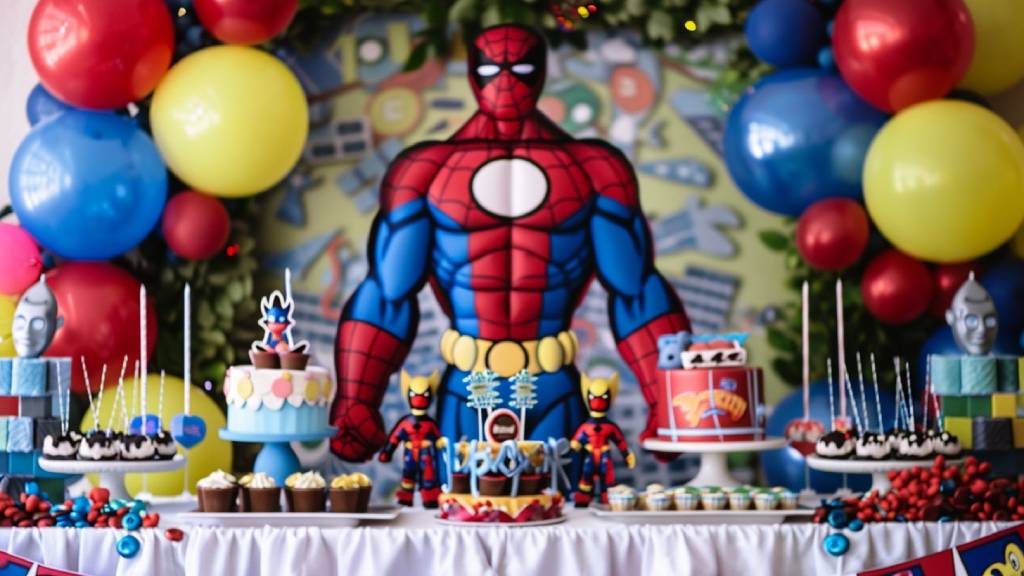 superhero baby shower decor