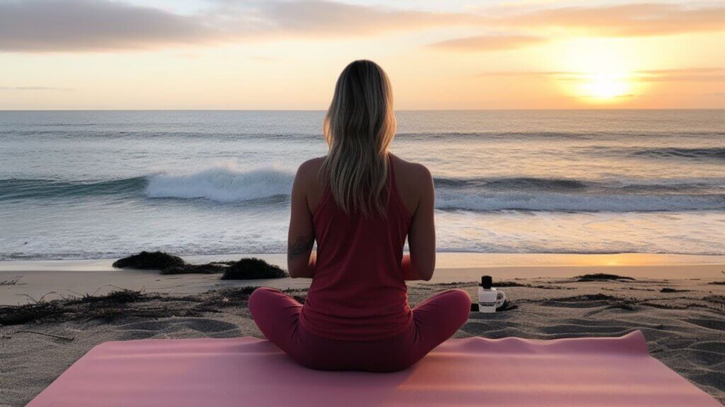 yoga on the beach