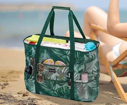 mesh beach bag