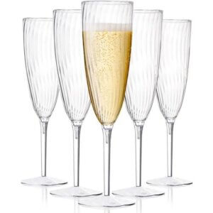 plastic champagne flutes