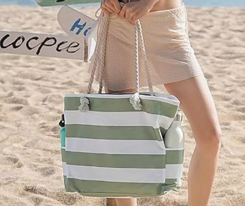 zipper beach carryall