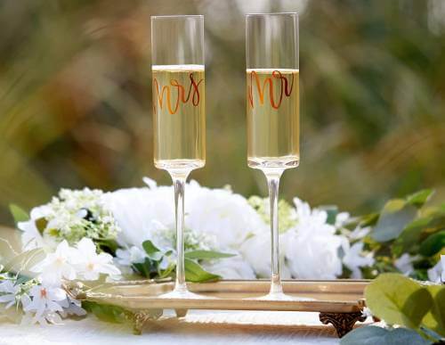 Champagne flutes set of 2