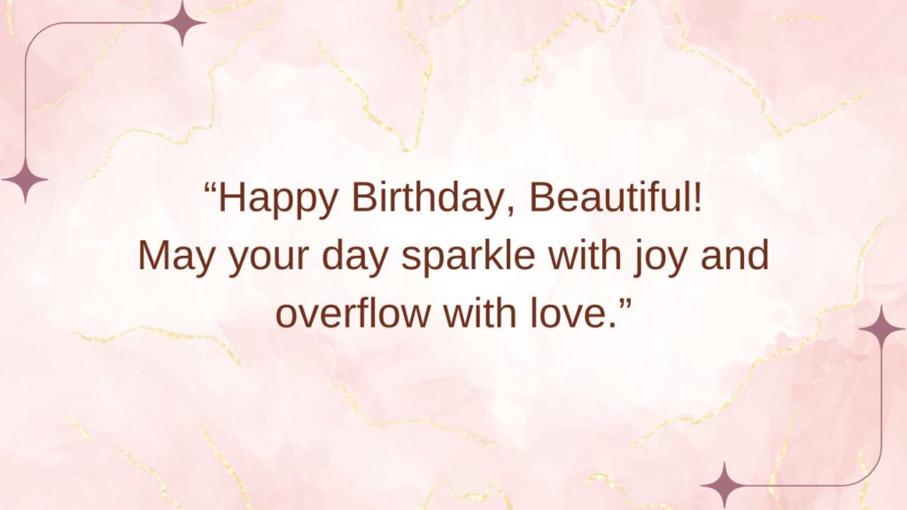 Sparkle birthday wishes