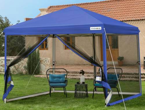 VIVOHOME easy pop-up screen tent