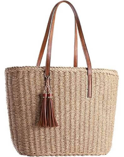 YXILEE beach bags straw