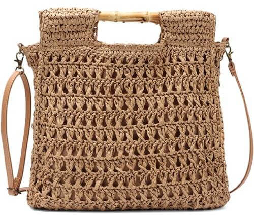 qweisong women beach tote bag