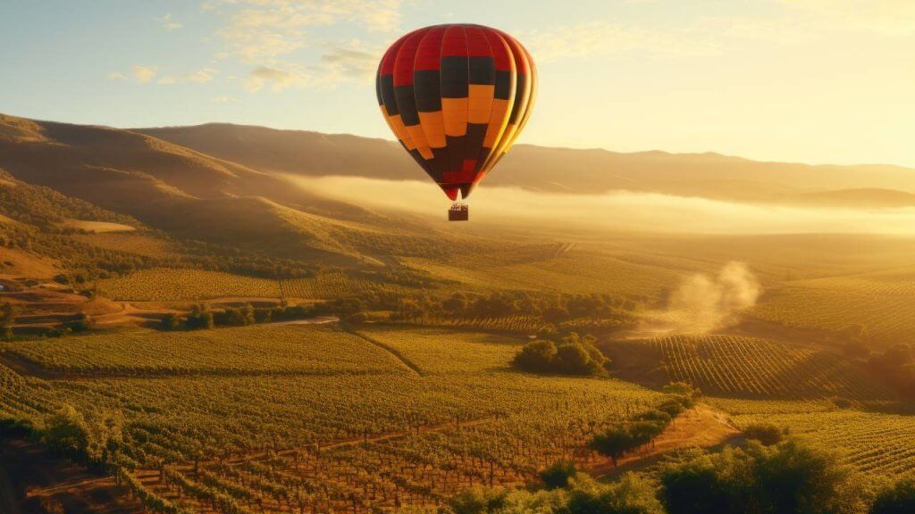 Hot air balloon ride