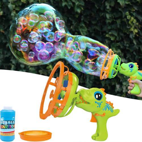 IFLOVE Bubble Gun Bubble Machine Dinosaur